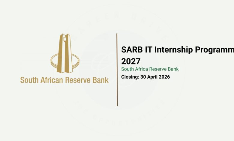 SARB IT Internship 2027 AI Programme