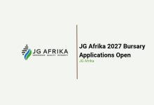 JG Afrika Bursary 2027 for Civil Engineering students in South Africa