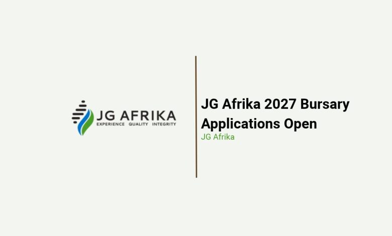 JG Afrika Bursary 2027 for Civil Engineering students in South Africa