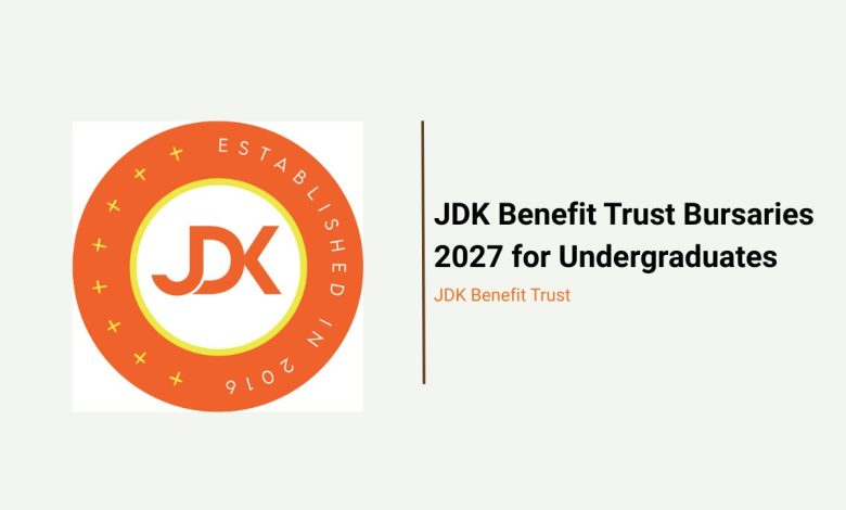 JDK Benefit Trust Bursaries 2027 for South African undergraduate students