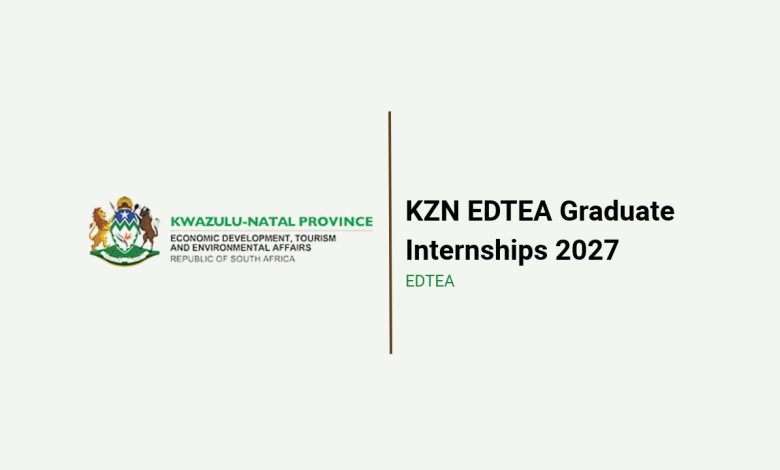 KZN EDTEA Graduate Internships 2027-2029: 138 Posts Across Finance, IT and Tourism