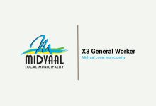 Midvaal General Worker Vacancies 2026: 3 Electrical Section Posts