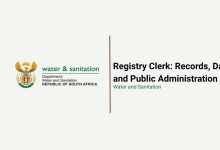 Department of Water and Sanitation Records and Admin Opportunity