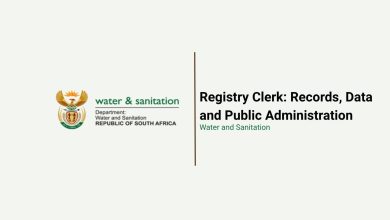 Department of Water and Sanitation Records and Admin Opportunity