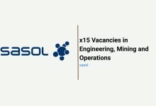 Sasol Secunda Opportunities Across Engineering, Mining and Process Operations