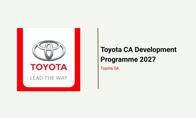 Toyota CA Development Programme 2027 for Chartered Accountants