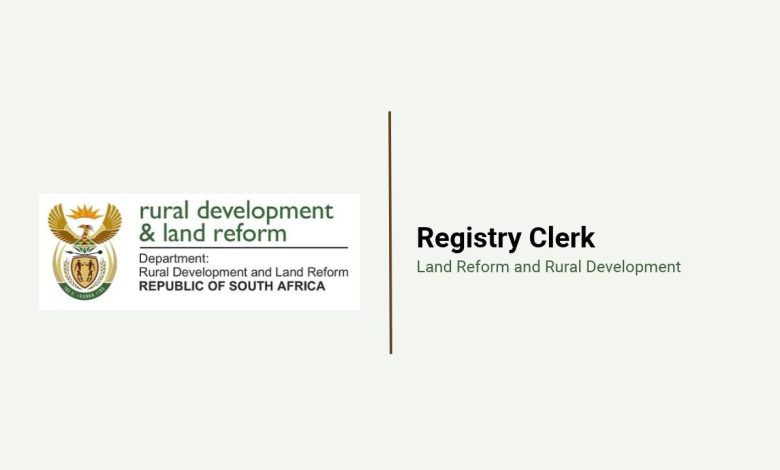 Department of Land Reform Registry Clerk Vacancy: Grade 12 Required in Cape Town