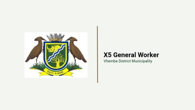 Vhembe District Municipality General Worker Vacancies: 5 Grade 10 Posts